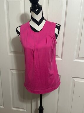 TSE Sleeveless Tank Top in Bright Fuchsia